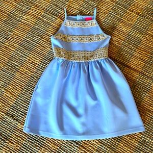 Sz L (8-10) Ltl Lilly☀️🌴💕🌊 Elize Dress Blue Periwinkle Party 🥳 Celebration🎉